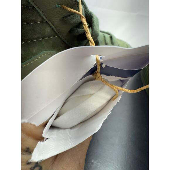 VANS Premier SK8-HI 38 Reissue Platform Army Green Suede Skate Shoes Womens 9.5 - Picture 8 of 12